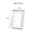 Axyaa Stainless Steel Serving Tray for Food, Fruits, Steaming - Kitchen Accessories