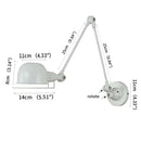 Axyaa Adjustable Retro LED Wall Lamp for Home Bar Decor & Bedroom Reading