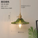 Axyaa Nordic Style Copper Pendant Light with Glass Shade - Modern Hanging Lamp