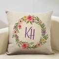 Axyaa Life Beautiful Words Linen Cushion Cover 45x45cm Luxe Bedroom Decor