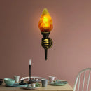 Axyaa Outdoor Flame Sconce Wall Decor Lamp - Retro Style for Home, Bar & Restaurant