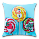 Axyaa Lollipop Candy Printed Cushion Cover 45X45CM for Chair Sofa Decoration