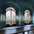 Axyaa Nordic Luxury Crystal LED Chandelier Tree Branch Pendant Lamp