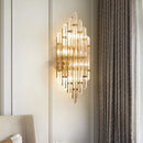 Axyaa Crystal LED Wall Lamp for Elegant Living Spaces