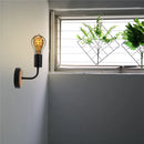 Axyaa Modern Nordic Wooden Wall Sconce Lamp in Black or White