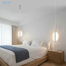 Axyaa Scandinavian LED Pendant Lamp for High Ceilings - Modern Living Room Lighting
