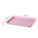 Axyaa Nordic Plastic Serving Tray: Rectangular Kitchen Dinnerware & Organizer