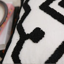 Axyaa Geometric Tufted Cushion Cover, Black and White, Home Decor, 45x45cm, 30x50cm