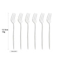 Stainless Steel Small Fork Set for Desserts and Fruits by Axyaa