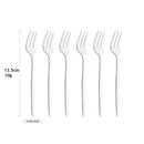 Stainless Steel Small Fork Set for Desserts and Fruits by Axyaa