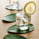 Axya Tropical Palm Leaves Coasters Set for Hawaii Theme Party Decor