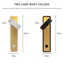 Axyaa Rotatable LED Wall Lamp with Switch for Study Reading Bedroom Living Room
