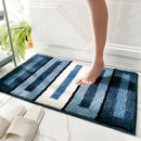 Axya Home Flocking Carpet Floor Mats - Bathroom Non-Slip Absorbent Foot Mats