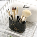 Axya Marble Ceramic Toothbrush Holder Cup Bathroom Organizer