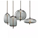 Axyaa Hemp Rope Pendant Light Knot Glass Lamp Suspended Fixture