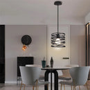 Axyaa Ribbon Spiral Swirl Pendant Light for Living Room and Kitchen