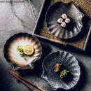 Axya Ceramic Shell Plate for Dinner, Kimchi, and Snacks in Multifunctional Design