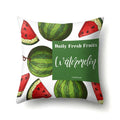 Fresh Fruits Watermelon Throw Pillow Covers by Axyaa