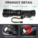 Axya Rechargeable Zoomable LED Flashlight for Camping Outdoor Waterproof Torch