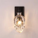 Axya Skull Glass Wall Lamp - Modern Industrial Vintage LED Sconce Light
