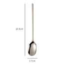 Axyaa Stainless Steel Long Coffee Spoon Set Vintage Tableware Teaspoons Dessert Ice Cream