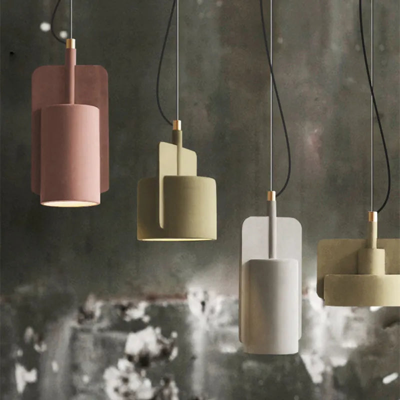 Axyaa Geometric Cement LED Pendant Lamp