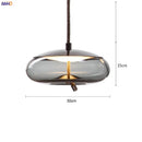 Axyaa Nordic Glass LED Pendant Lights - Modern Hanging Light for Dinning Living Room