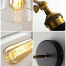Axya Vintage Metal Glass Wall Lights - Retro Industrial Luminaire