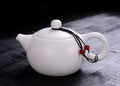 Axyaa White Matte Ceramic Tea pot 180ml-Kung Fu Teapot