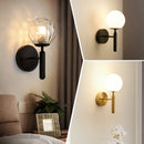 Axyaa Glass Ball LED Wall Lamp for Bedroom, Bathroom, Stair, Aisle Lighting