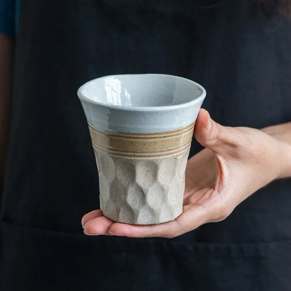 Axya Japanese Style Ceramic Tea Cup Soup Mug Set