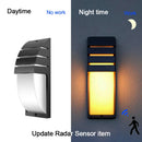 Axyaa Outdoor LED Wall Lamps with Radar Motion Sensor - Waterproof Sconce for Garden and Porch