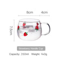 Axyaa Kawaii Strawberry Glass Cold Water Pot | Large Capacity Heat-Resistant Cute Teapot