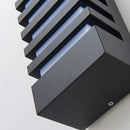 Axyaa Modern Outdoor Wall Sconce 12W Black Aluminum Luminaire