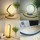 Axya Modern Black Ring LED Table Lamp for Bedroom Decor and Reading