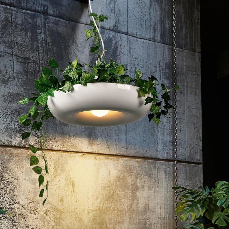 Axyaa Modern Plant Pendant Lights Nordic Style Office Decor Lighting Fixtures