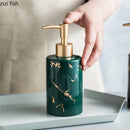 Axya Marbling Ceramic Hand Sanitizer Bottle Bright Light Lotion Dispenser