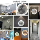 Axyaa LED Moon Wall Lamp: Modern, Nordic, Minimalist Design for Bedroom, Living Room & More