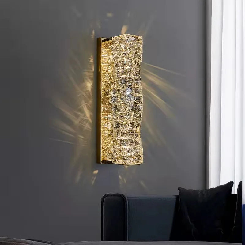 Axya Modern Crystal Glass Wall Sconce for Stylish Home Decor