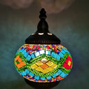 Axyaa Mediterranean Style Glass Mosaic Table Lamp