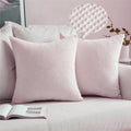 Axyaa Corduroy Pillowcases 45x45 Soft Decorative Cushion Covers for Home Decor