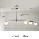 Axyaa Nordic Magic Bean Chandelier, Modern Simple Creative Lighting for Living Room