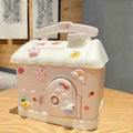 Axyaa Cute Piggy Bank: Big Size Money Box with 3D Sticker - Ideal Savings Gift for Kids & Adults