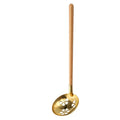 Axyaa Wooden Spoon with Stainless Steel Long Handle for Kitchen Dining Tableware