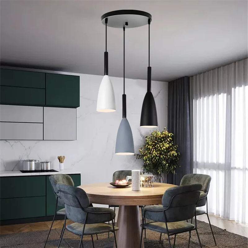 Nordic Minimalist Pendant Lamp for Dining Table Kitchen Island by Axyaa