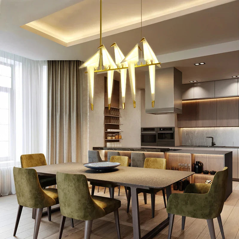 Axyaa Origami Bird LED Chandelier for Living Room, Restaurant, Children's Room