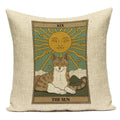 Axyaa Retro Pet Pattern Cushion Cover - Decorative Sofa Linen Pillow Case
