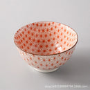 Axyaa Wind Ceramic Salad Bowl Set - Stylish Threaded Rice Bowls for Home