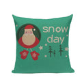 Axyaa Christmas Birthday Cushion Cover 45X45cm - Bedroom Sofa Decor Cojines