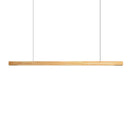 Axya Black Walnut Dining Pendant Light - Nordic Style Long Strip Lamp